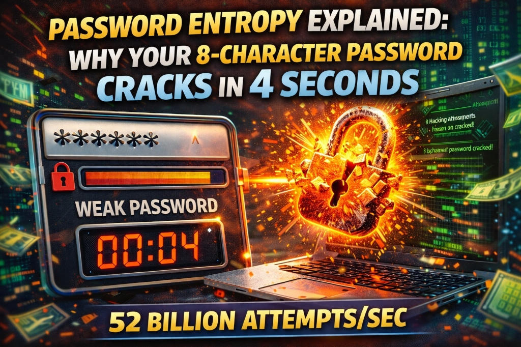 Password Entropy: Why 8-Char Passwords Crack in Seconds