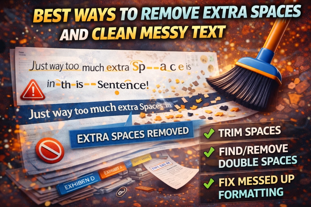 Remove Extra Spaces & Clean Messy Text
