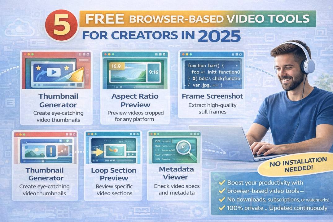 5 Free Video Tools Every Content Creator Needs in 2025