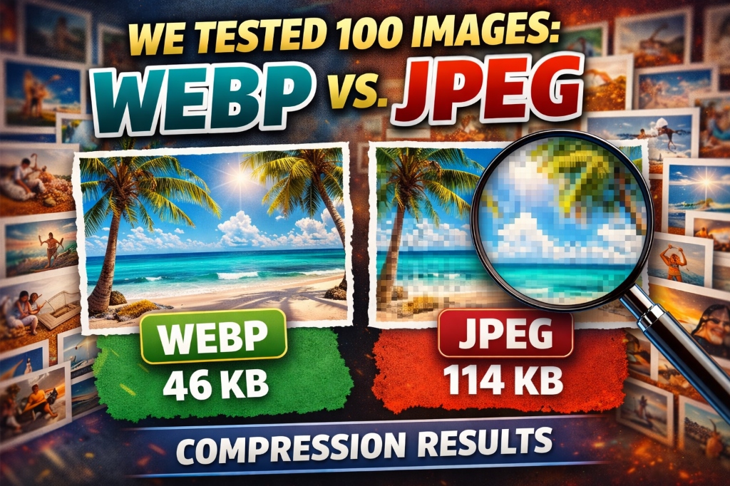 We Tested 100 Images: WebP vs. JPEG Compression Results